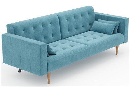 Нейт Диван трёхместный (Светло-голубой, ткань UNI IDEA 1022) - фото 129406