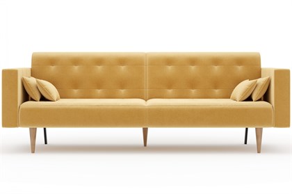 Нейт Диван трёхместный (Горчичный, ткань UNI IDEA PLAN арт.1028) - фото 129417