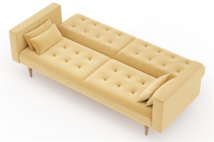 Нейт Диван трёхместный (Горчичный, ткань UNI IDEA PLAN арт.1028) - фото 129422