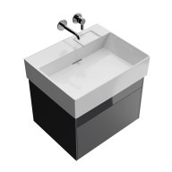 LO.60.2/ST Тумба LOGICA подвесная 2 ящика 60 см, стальной серый - фото 129668