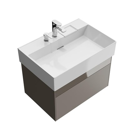 LO.70.2/SAN Тумба LOGICA подвесная 2 ящика 70 см, песчаный - фото 129680