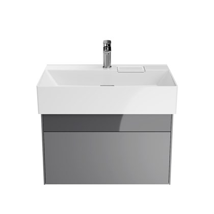 LO.70.2/ST Тумба LOGICA подвесная 2 ящика 70 см, стальной серый - фото 129687