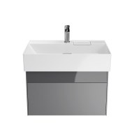 LO.70.2/ST Тумба LOGICA подвесная 2 ящика 70 см, стальной серый - фото 129691