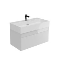 LO.90.2/WHT Тумба LOGICA подвесная 2 ящика 90 см, белоснежный - фото 129721