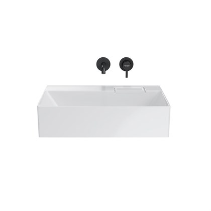 LO.wb.60.0 Раковина LOGICA мебельная без отверстий 60, белая глянцевая - фото 129750