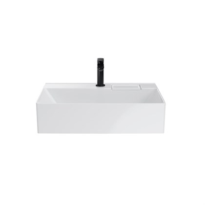 LO.wb.60.1 Раковина LOGICA мебельная с одним отверстием 60, белая глянцевая - фото 129762