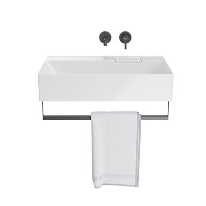 LO.wb.70.0 Раковина LOGICA мебельная/подвесная без отверстий 70, белая глянцевая - фото 129784