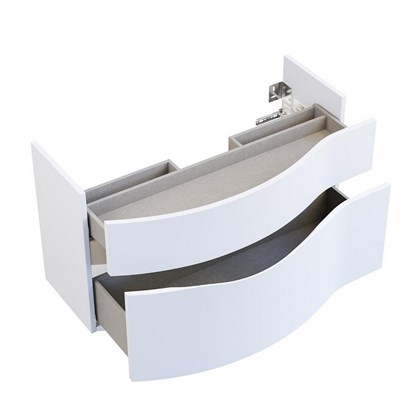 RV.100Lh/WHT.M Тумба RIVA 100 см левая, белая матовая - фото 129974