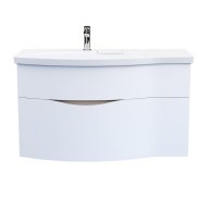 RV.100Lh/WHT.M Тумба RIVA 100 см левая, белая матовая - фото 129986