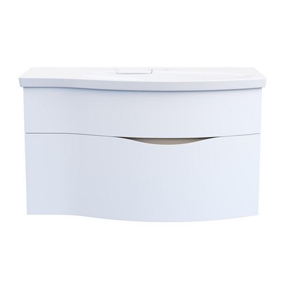 RV.100Rh/WHT.M Тумба RIVA 100 см правая, белая матовая - фото 129997