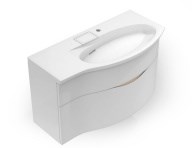 RV.100Rh/WHT.M Тумба RIVA 100 см правая, белая матовая - фото 129999