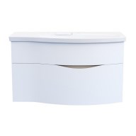 RV.100Rh/WHT.M Тумба RIVA 100 см правая, белая матовая - фото 130009