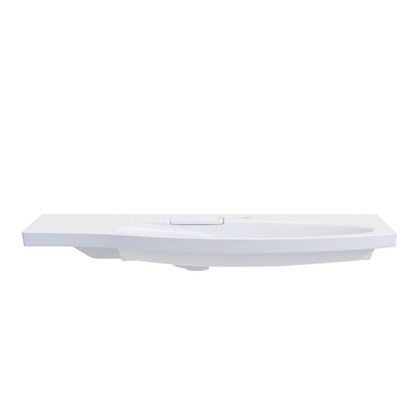 RV.wb.100Rh Раковина RIVA мебельная правая с крепежом 100, белая глянцевая - фото 130054