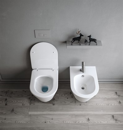 Унитаз подвесной безободковый Creto Logan L3 белый 1003-001-L3W - фото 130625