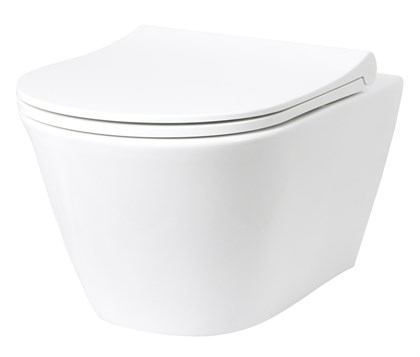 Унитаз подвесной безободковый Creto Logan L3 белый 1003-001-L3W - фото 130629