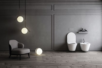 Биде подвесное безободковое Creto Logan L3 белое 1003-003-L3W - фото 130644