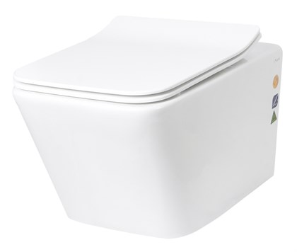 Унитаз подвесной безободковый Creto Logan L2 белый - (крышка в комплекте) 1002-001-L2W - фото 130663