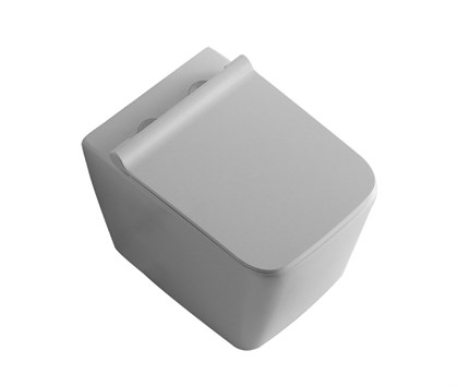 Унитаз подвесной безободковый Creto Logan L2 белый - (крышка в комплекте) 1002-001-L2W - фото 130669