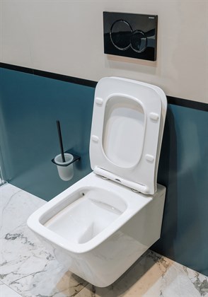 Унитаз подвесной безободковый Creto Logan L2 белый - (крышка в комплекте) 1002-001-L2W - фото 130672