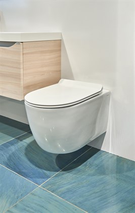 Унитаз подвесной безободковый Creto Logan L1 белый - (крышка в комплекте) 1001-001-L1W - фото 130693