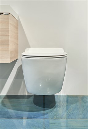 Унитаз подвесной безободковый Creto Logan L1 белый - (крышка в комплекте) 1001-001-L1W - фото 130696