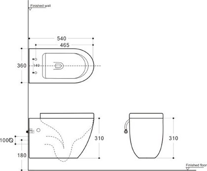 Унитаз подвесной безободковый Creto Logan L1 белый - (крышка в комплекте) 1001-001-L1W - фото 130697