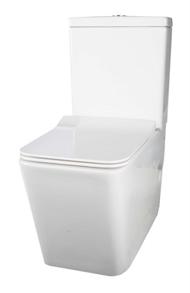 Унитаз-компакт Creto Logan L2 1002-004-WF безободковый с крышкой-сиденьем микролифт, белый - фото 130730