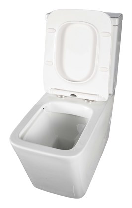 Унитаз-компакт Creto Logan L2 1002-004-WF безободковый с крышкой-сиденьем микролифт, белый - фото 130732