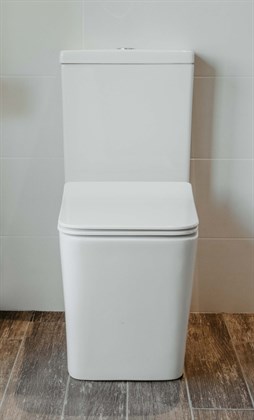 Унитаз-компакт Creto Logan L2 1002-004-WF безободковый с крышкой-сиденьем микролифт, белый - фото 130737