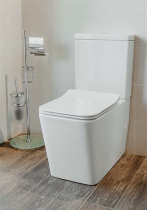 Унитаз-компакт Creto Logan L2 1002-004-WF безободковый с крышкой-сиденьем микролифт, белый - фото 130738