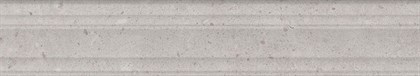 BLF010R Риккарди серый светлый матовый структура обрезной 40x7,3x2,7 бордюр - фото 131239