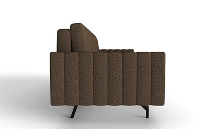 Хьюго-2 Диван прямой трёхместный (Темно-коричневый, ткань RICO FLEX 112) - фото 131520