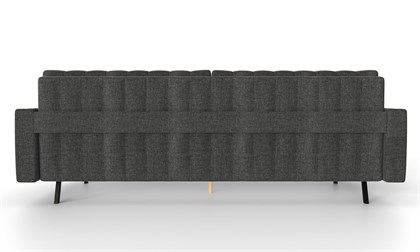 Хьюго-2 Диван прямой трёхместный (Стальной, ткань RICO FLEX 9292) - фото 131537