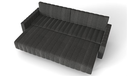 Хьюго-2 Диван прямой трёхместный (Стальной, ткань RICO FLEX 9292) - фото 131540