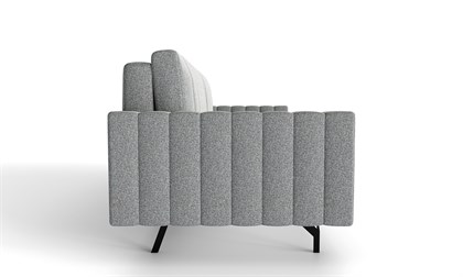 Хьюго-2 Диван прямой трёхместный (Светло-серый, ткань RICO 108) - фото 131544