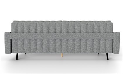 Хьюго-2 Диван прямой трёхместный (Светло-серый, ткань RICO 108) - фото 131545