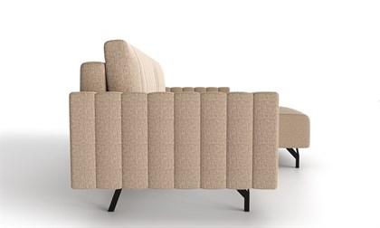 Хьюго-2 Диван угловой трёхместный (Светло-коричневый, ткань RICO 109) - фото 131553