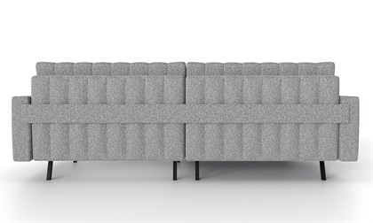 Хьюго-2 Диван угловой трёхместный (Светло-серый, ткань RICO 108) - фото 131562