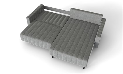 Хьюго-2 Диван угловой трёхместный (Светло-серый, ткань RICO 108) - фото 131565