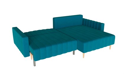 Хьюго Диван угловой трёхместный (синий) - фото 131572