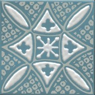 KMD3STA020GN Бахия 2 бирюзовый глянцевый 9,8x9,8x0,7 декор - фото 134141