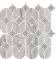 KMD2HID004BR Ифран наборный серый светлый глянцевый обрезной 30x32,5x0,9 декор - фото 134632