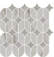 KMD2HID004BR Ифран наборный серый светлый глянцевый обрезной 30x32,5x0,9 декор - фото 134636