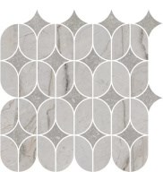 KMD2HID004BR Ифран наборный серый светлый глянцевый обрезной 30x32,5x0,9 декор - фото 134637