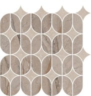 KMD2HID014BR Ифран наборный бежевый светлый глянцевый обрезной 30x32,5x0,9 декор - фото 134644