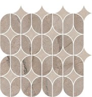 KMD2HID014BR Ифран наборный бежевый светлый глянцевый обрезной 30x32,5x0,9 декор - фото 134645