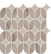 KMD2HID014BR Ифран наборный бежевый светлый глянцевый обрезной 30x32,5x0,9 декор - фото 134648