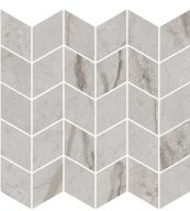 KMD2MSM007BR Ифран мозаичный серый светлый глянцевый обрезной 30x31,2x0,9 декор - фото 134657