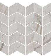 KMD2MSM007BR Ифран мозаичный серый светлый глянцевый обрезной 30x31,2x0,9 декор - фото 134659