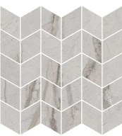 KMD2MSM007BR Ифран мозаичный серый светлый глянцевый обрезной 30x31,2x0,9 декор - фото 134660